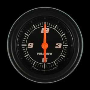 Picture of Velocity Black 2 1/8" Clock 