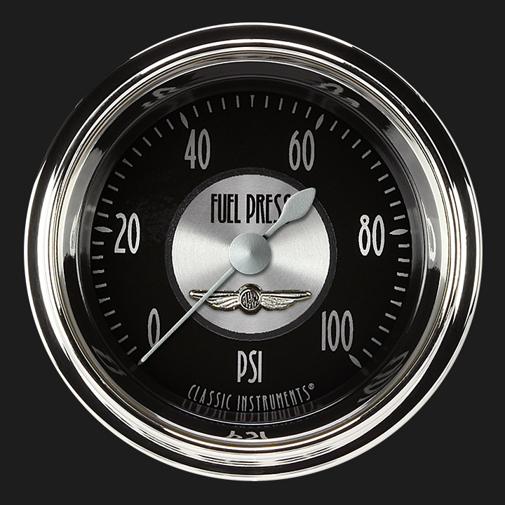 Picture of All American Tradition 2 1/8" Fuel Pressure Gauge, 100 psi