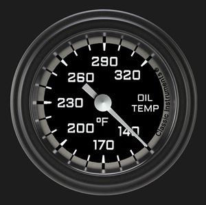 Picture of Autocross Gray 2 1/8" Oil Temperature Gauge