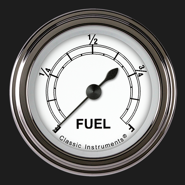 Picture of Classic White 2 1/8" Fuel Gauge