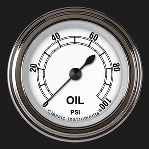 Picture of Classic White 2 1/8" Oil Pressure Gauge