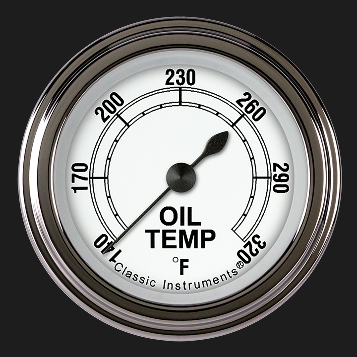 Picture of Classic White 2 1/8" Oil Temperature Gauge