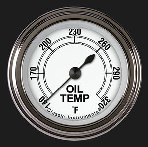 Picture of Classic White 2 1/8" Oil Temperature Gauge