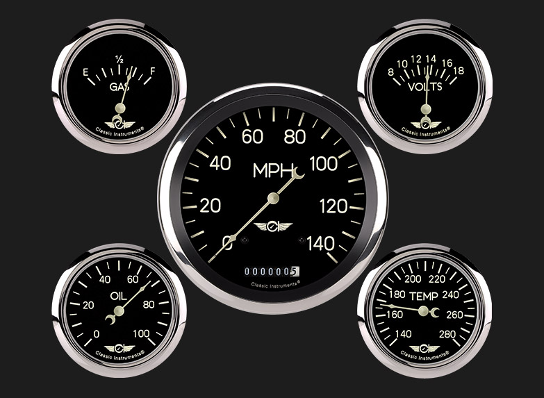 Picture of Classic Series Five Gauge Set, 4 5/8"