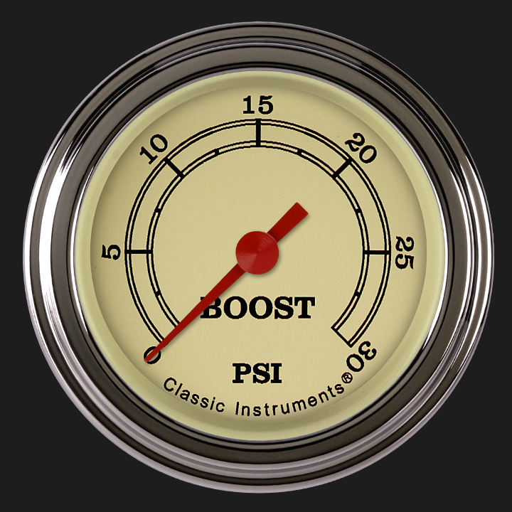 Picture of Vintage 2 1/8" Boost Gauge, 30 psi
