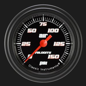 Picture of Velocity Black 2 1/8" Air Pressure Gauge
