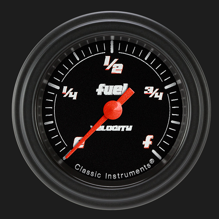 Picture of Velocity Black 2 1/8" Fuel Gauge