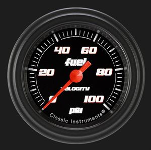 Picture of Velocity Black 2 1/8" Fuel Pressure Gauge, 100 psi