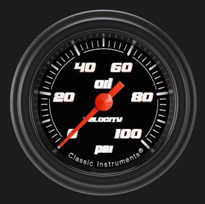 Picture of Velocity Black 2 1/8" Oil Pressure Gauge