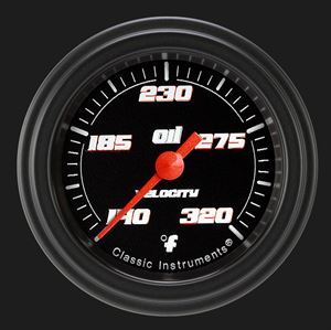 Picture of Velocity Black 2 1/8" Oil Temperature Gauge