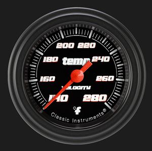 Picture of Velocity Black 2 1/8" Water Temperature Gauge