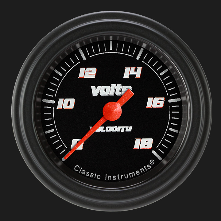 Picture of Velocity Black 2 1/8" Voltage Gauge