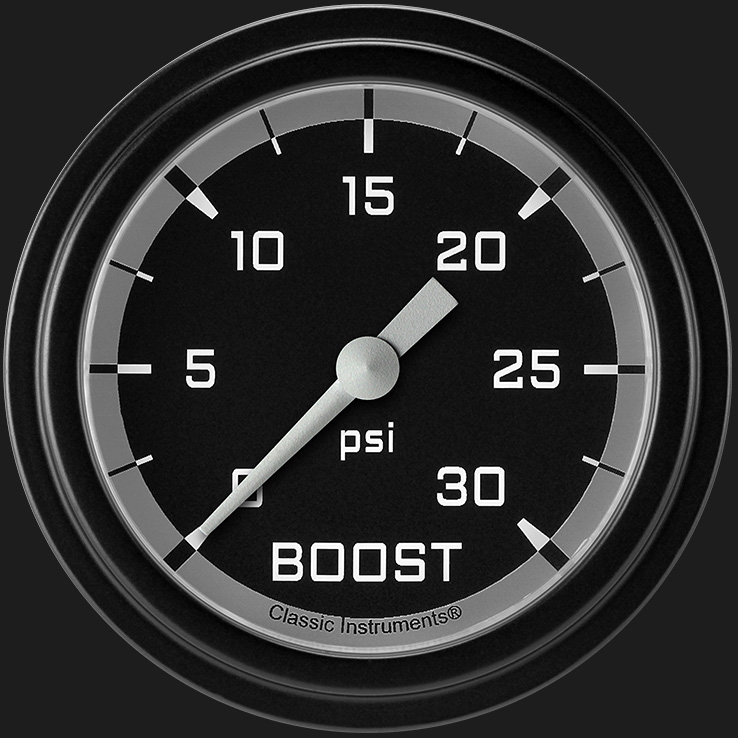 Picture of Autocross Gray 2 5/8" Boost Gauge, 30 psi