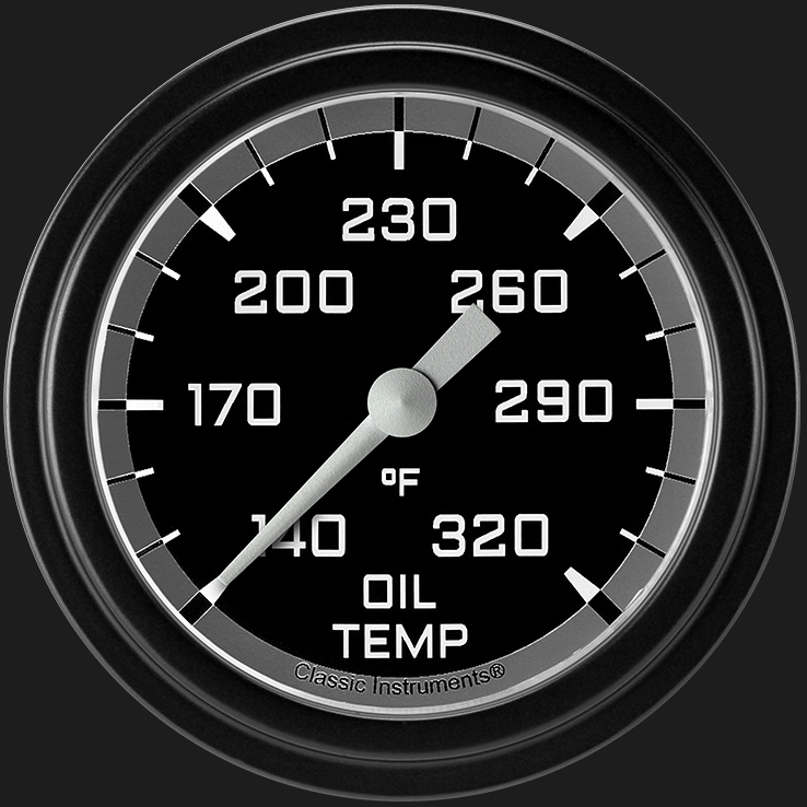 Picture of Autocross Gray 2 5/8" Oil Temperature Gauge