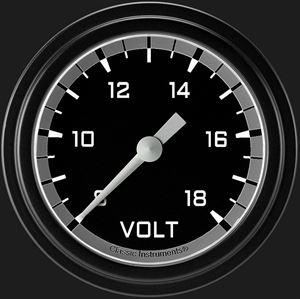 Picture of Autocross Gray 2 5/8" Voltage Gauge