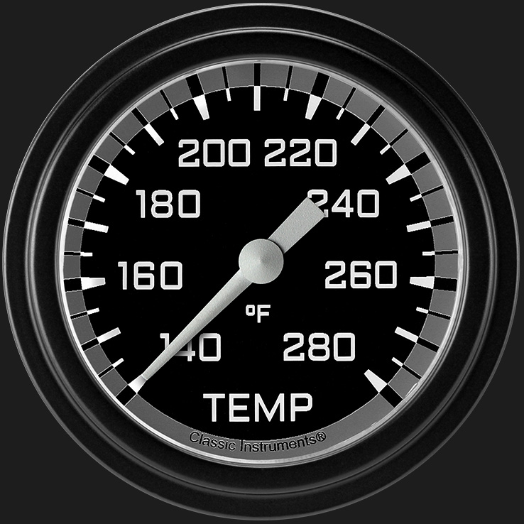 Picture of Autocross Gray 2 5/8" Water Temperature Gauge