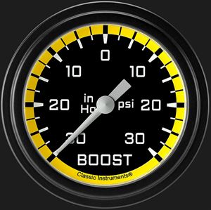 Picture of Autocross Yellow 2 5/8" Boost/Vac Gauge