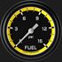 Picture of Autocross Yellow 2 5/8" Fuel Pressure Gauge, 15 psi