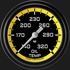 Picture of Autocross Yellow 2 5/8" Oil Temperature Gauge