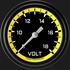 Picture of Autocross Yellow 2 5/8" Voltage Gauge