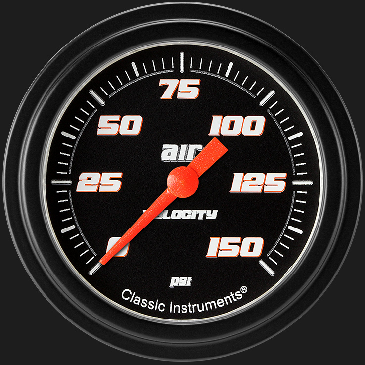Picture of Velocity Black 2 5/8" Air Pressure Gauge