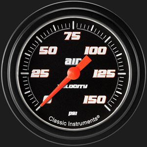 Picture of Velocity Black 2 5/8" Air Pressure Gauge