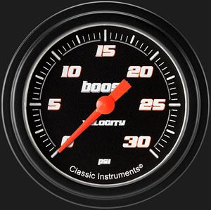 Picture of Velocity Black 2 5/8" Boost Gauge, 30 psi