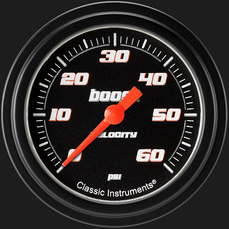 Picture of Velocity Black 2 5/8" Boost Gauge, 60 psi
