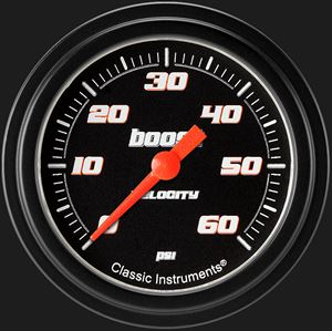 Picture of Velocity Black 2 5/8" Boost Gauge, 60 psi