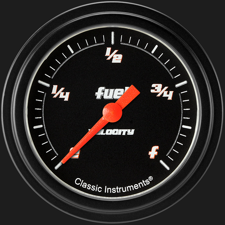 Picture of Velocity Black 2 5/8" Fuel Gauge