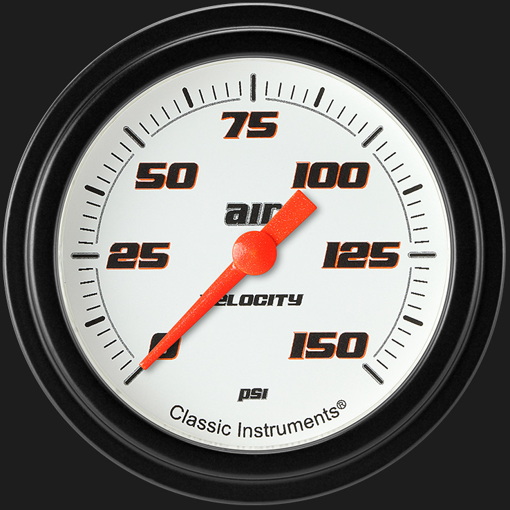 Picture of Velocity White 2 5/8" Air Pressure Gauge