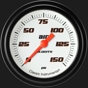 Picture of Velocity White 2 5/8" Air Pressure Gauge