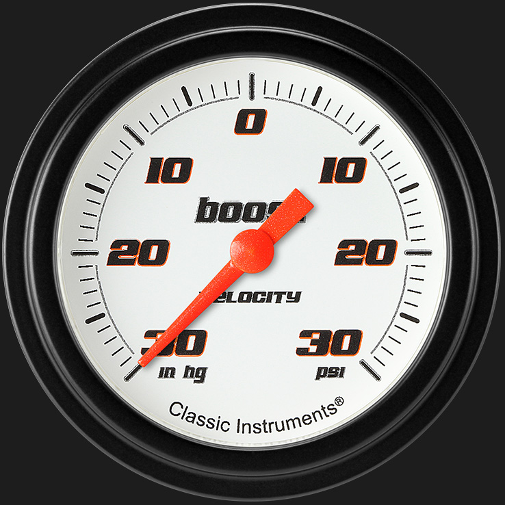 Picture of Velocity White 2 5/8" Boost/Vac Gauge