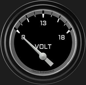 Picture of Autocross Gray 2 5/8" Volt Gauge