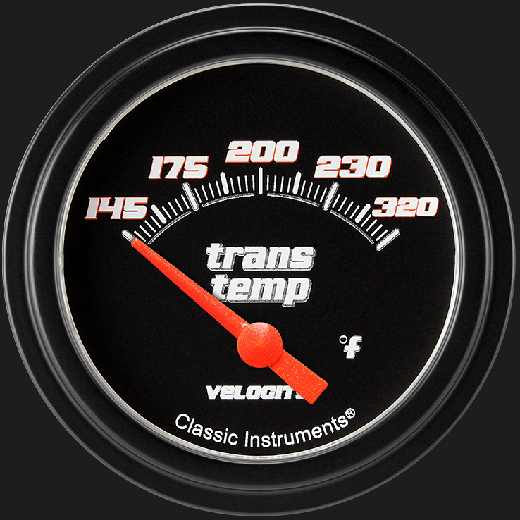 Picture of Velocity Black 2 5/8" Transmission Temperature Gauge