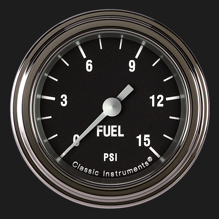 Picture of Hot Rod 2 1/8" Fuel Pressure Gauge, 15 psi