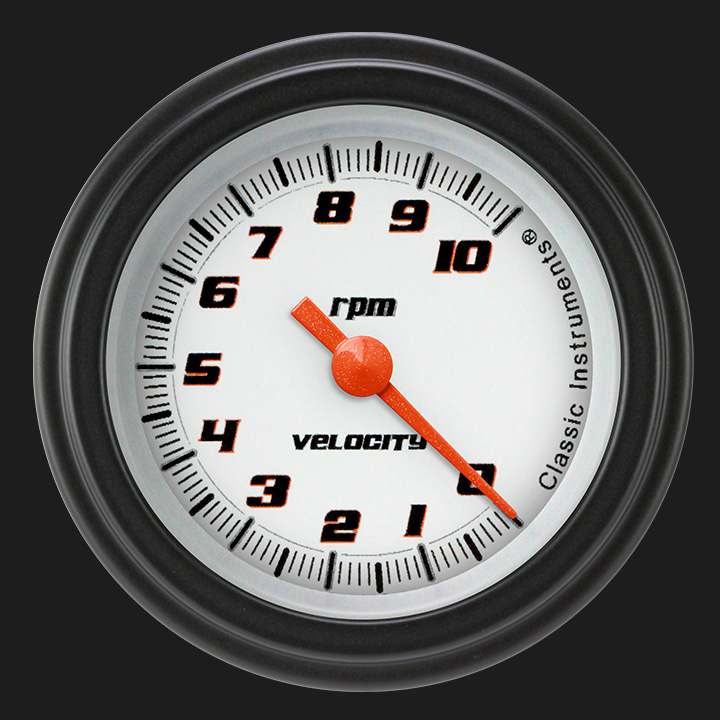 Picture of Velocity White 2 1/8" Tachometer