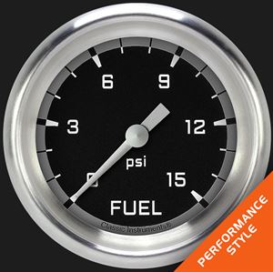 Picture of Autocross Gray 2 5/8" Fuel Pressure Gauge, 15 psi