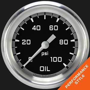 Picture of Autocross Gray 2 5/8" Oil Pressure Gauge