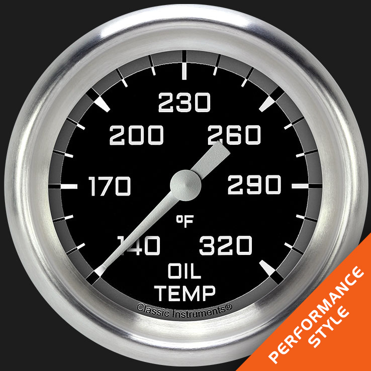Picture of Autocross Gray 2 5/8" Oil Temperature Gauge