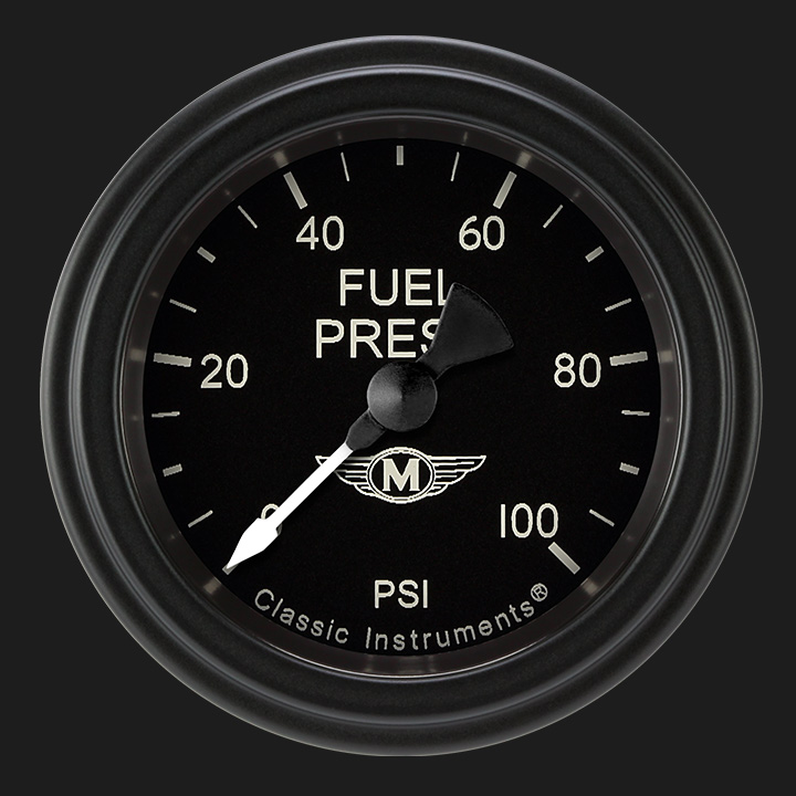 Picture of Moal Bomber 2 1/8" Fuel Pressure Gauge, 100 psi