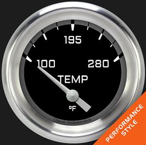 Picture of Autocross Gray 2 5/8" Water Temperature Gauge