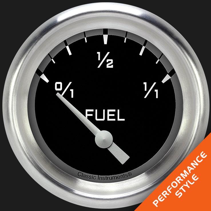 Picture of Autocross Gray 2 5/8" Fuel Gauge, 75-10 ohm