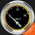 Picture of Autocross Yellow 2 5/8" Volt Gauge