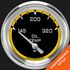 Picture of Autocross Yellow 2 5/8" Oil Temperature Gauge