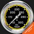 Picture of Autocross Yellow 2 5/8" Oil Temperature Gauge