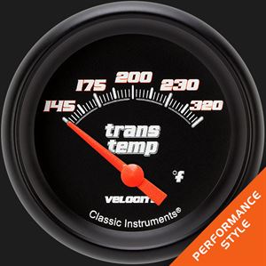 Picture of Velocity Black 2 5/8" Transmission Temperature Gauge