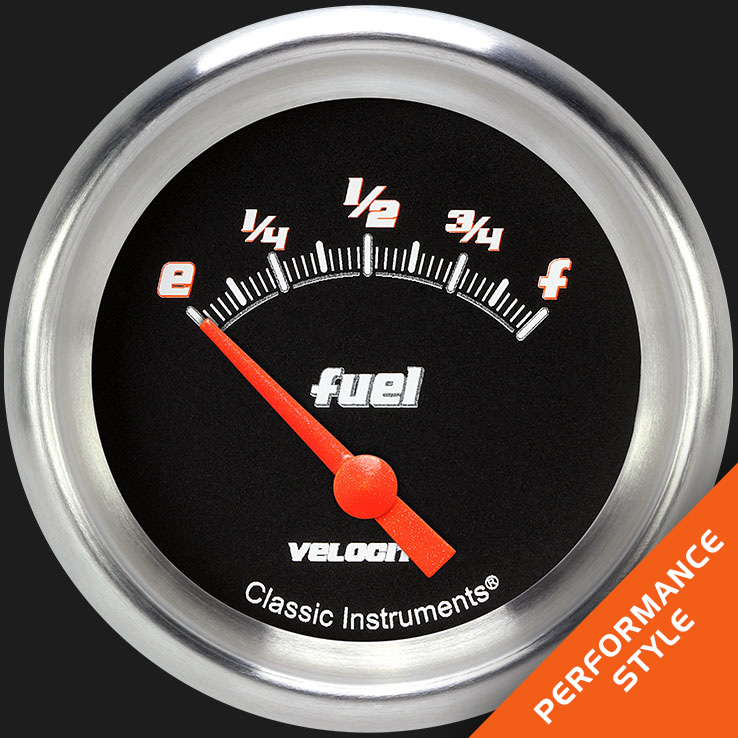 Picture of Velocity Black 2 5/8" Fuel Gauge, 240-33 ohm