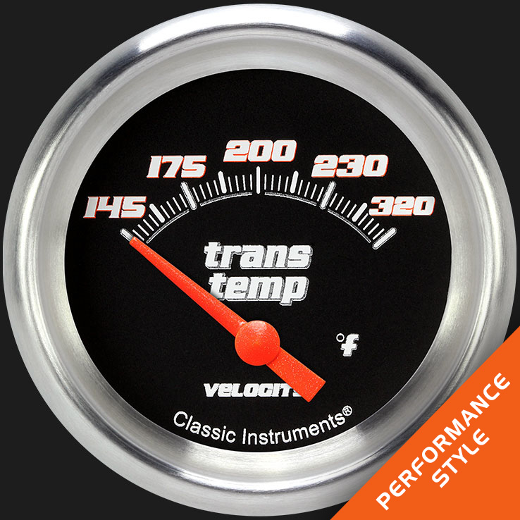 Picture of Velocity Black 2 5/8" Transmission Temperature Gauge