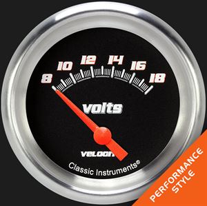 Picture of Velocity Black 2 5/8" Volt Gauge